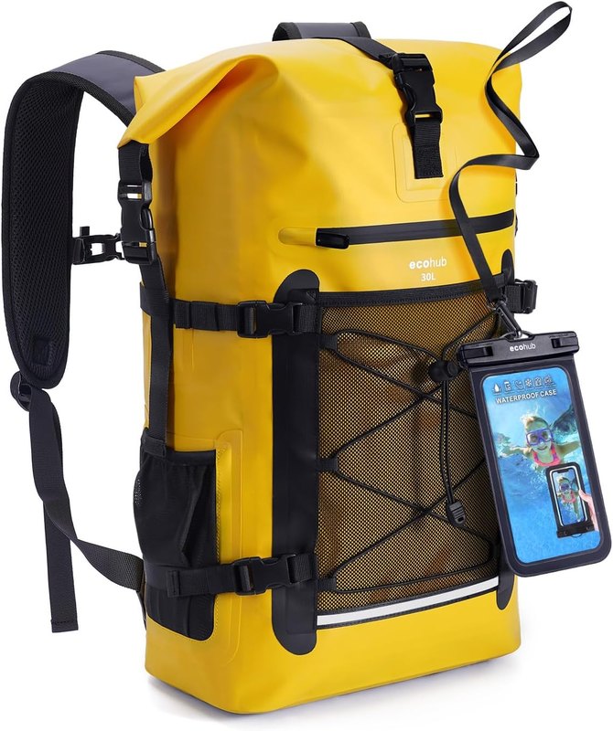 ECOHUB 30L Waterproof Roll-Top Backpack