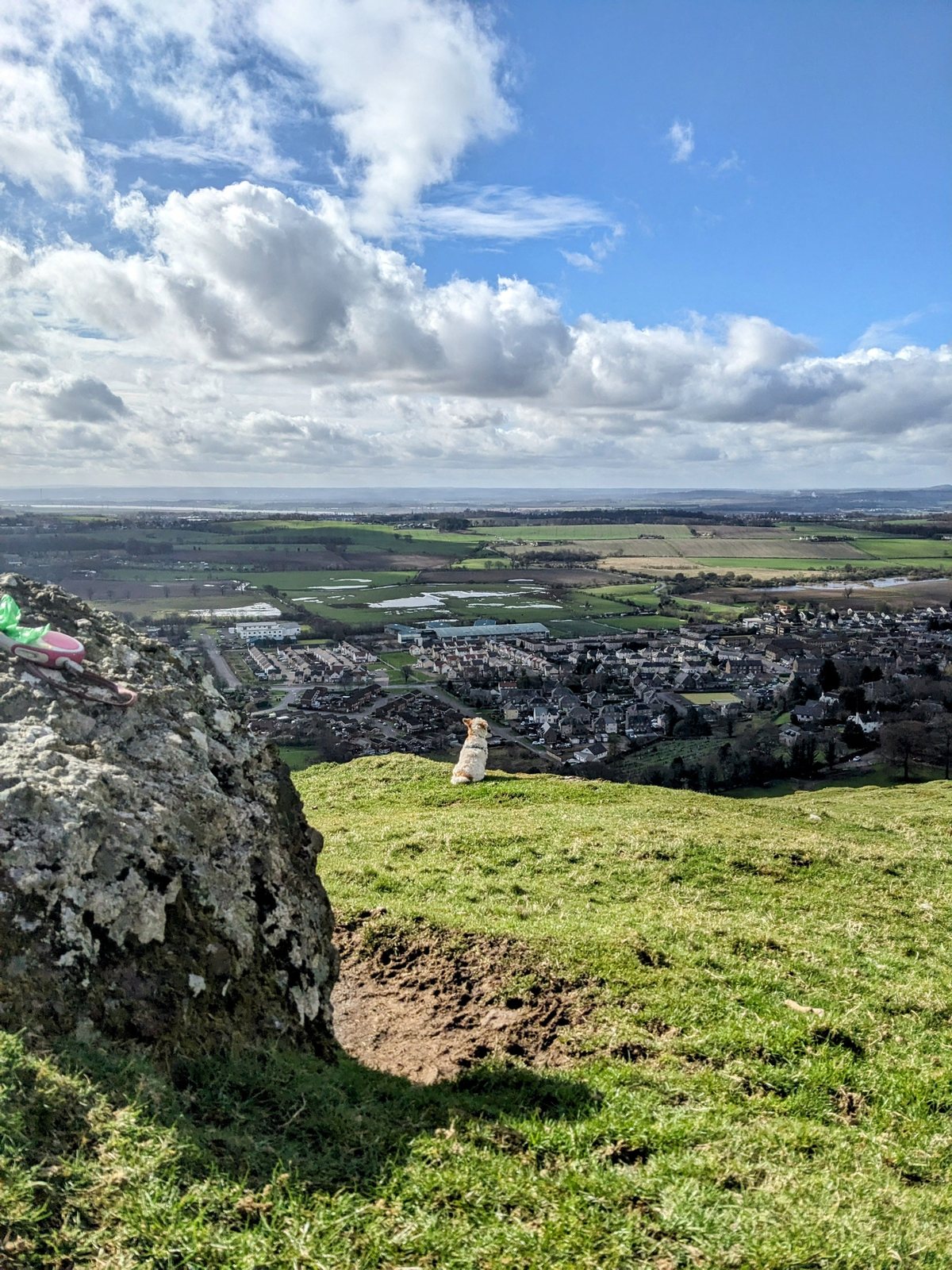 The view over the Forth valley from the Ochils above Alva.