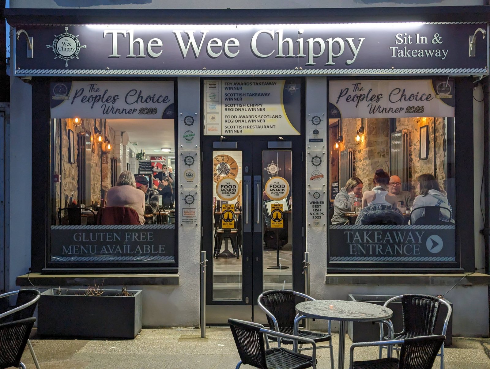 The Wee Chippy, an award-winning fish and chip shop in Anstruther.