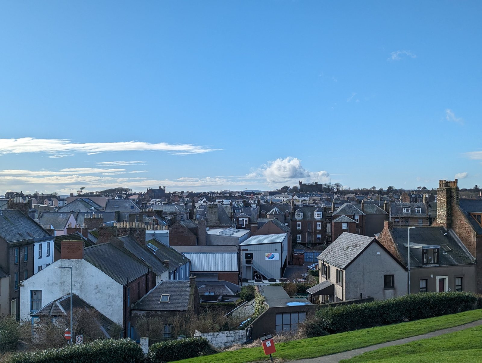 The rooftops of Arbroath town.