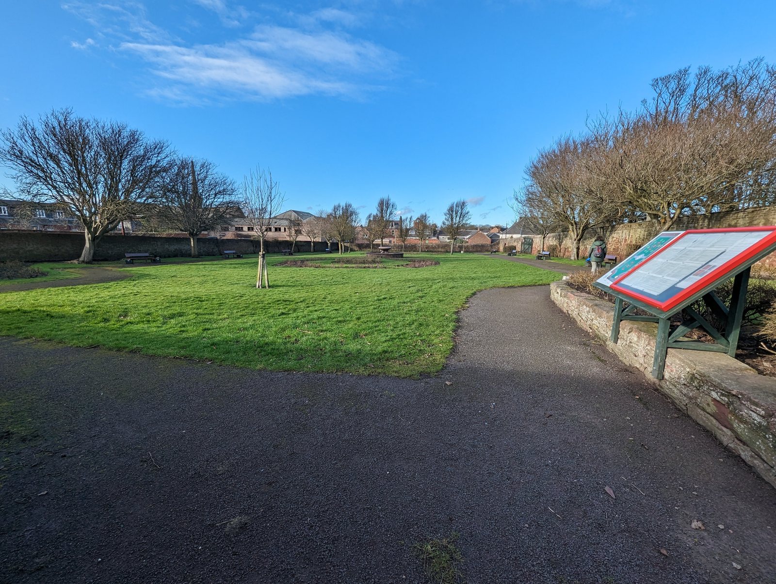 Springfield Park and rose garden, Arbroath.