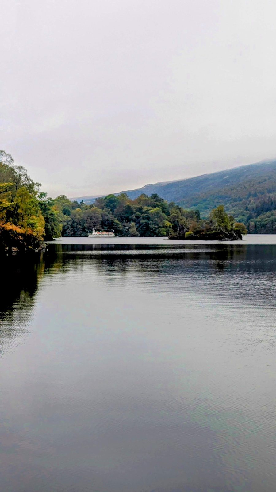 A loch near Callander in soft light.