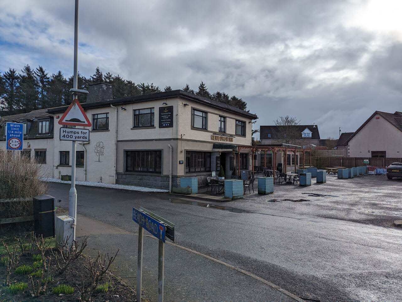 A street in the village of Cruden Bay, Aberdeenshire.