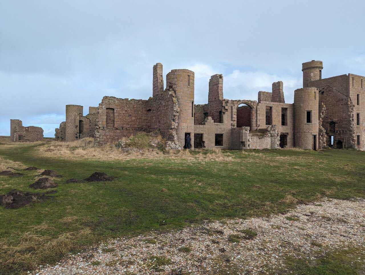 The gaunt clifftop ruin of Slains Castle, said to have inspired Bram Stokers Dracula.