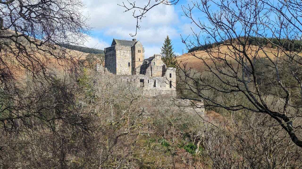 Castle Campbell above Dollar Glen