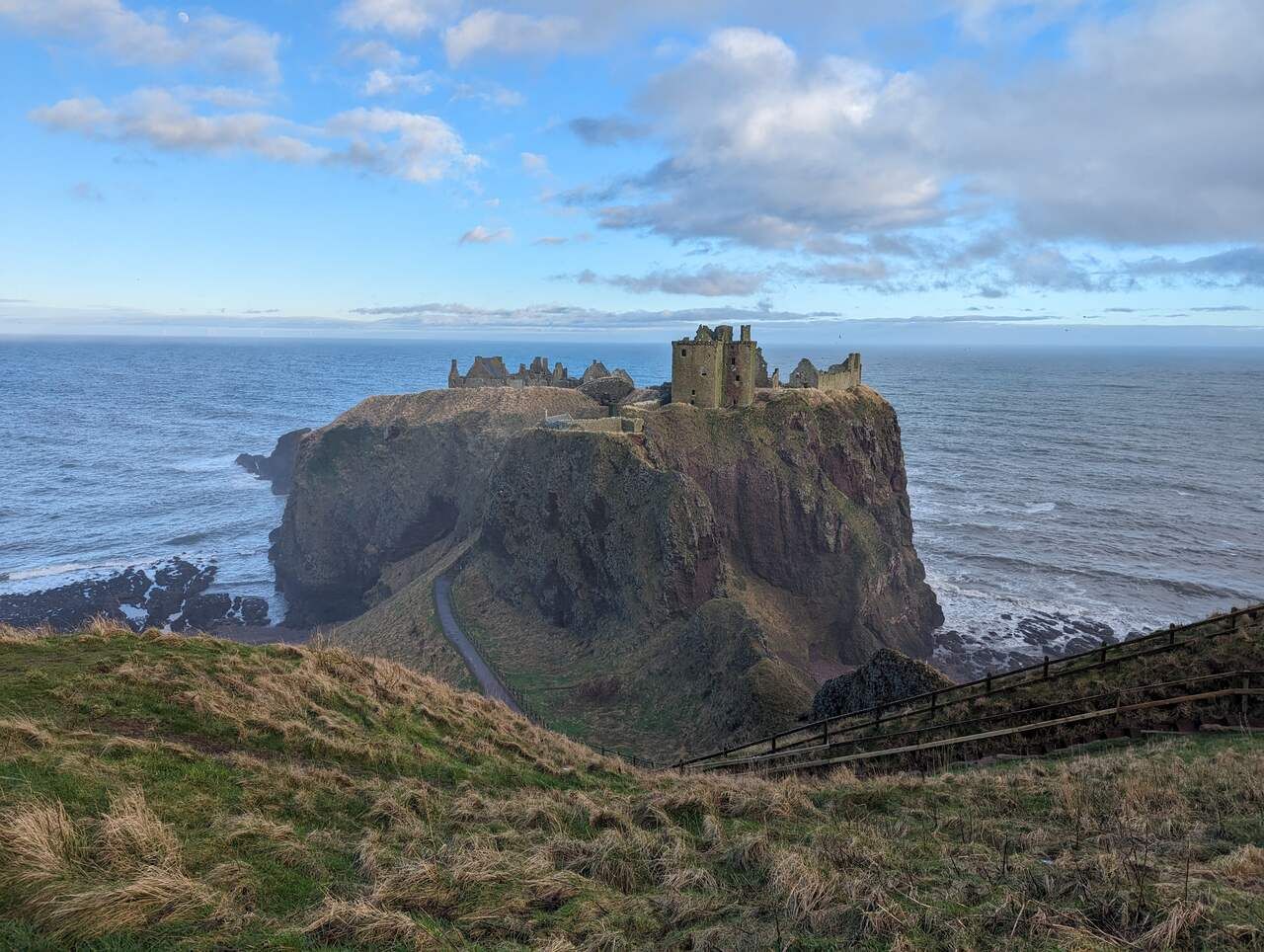 Dunnottar Castle on its clifftop near Stonehaven