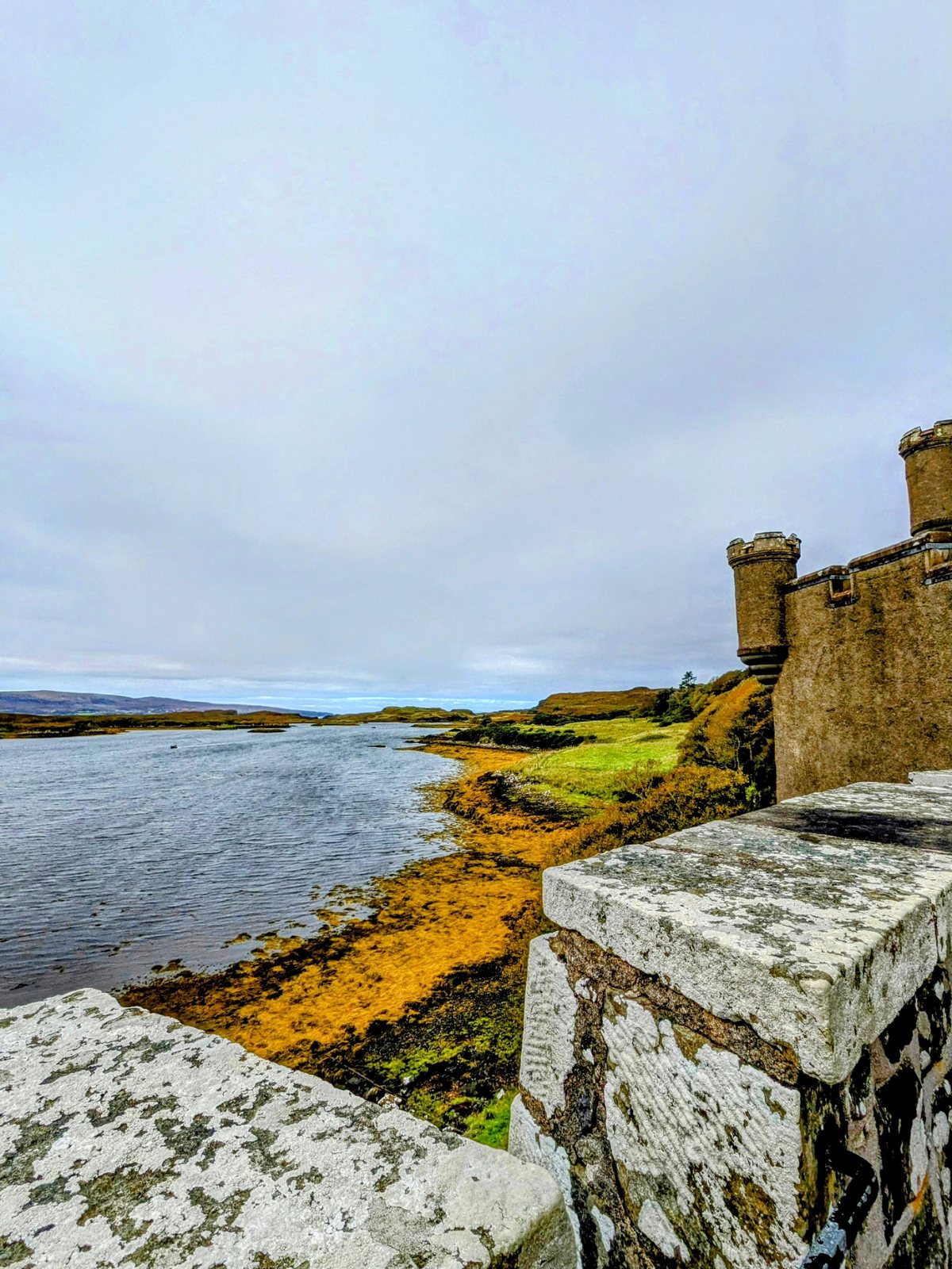 Dunvegan Castle seen from the loch, Skye.