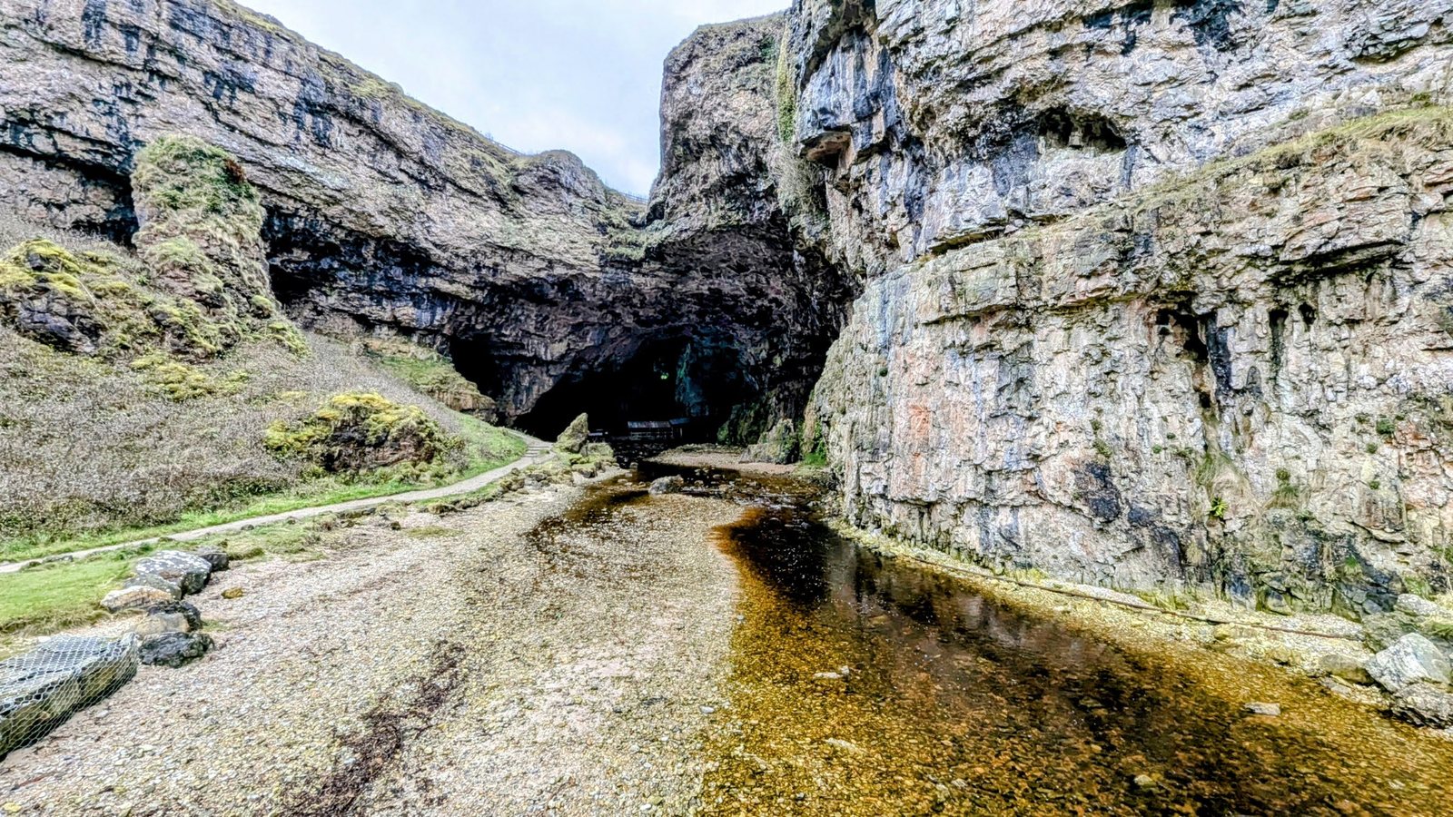 The gorge and burn leading into Smoo Cave, Durness.