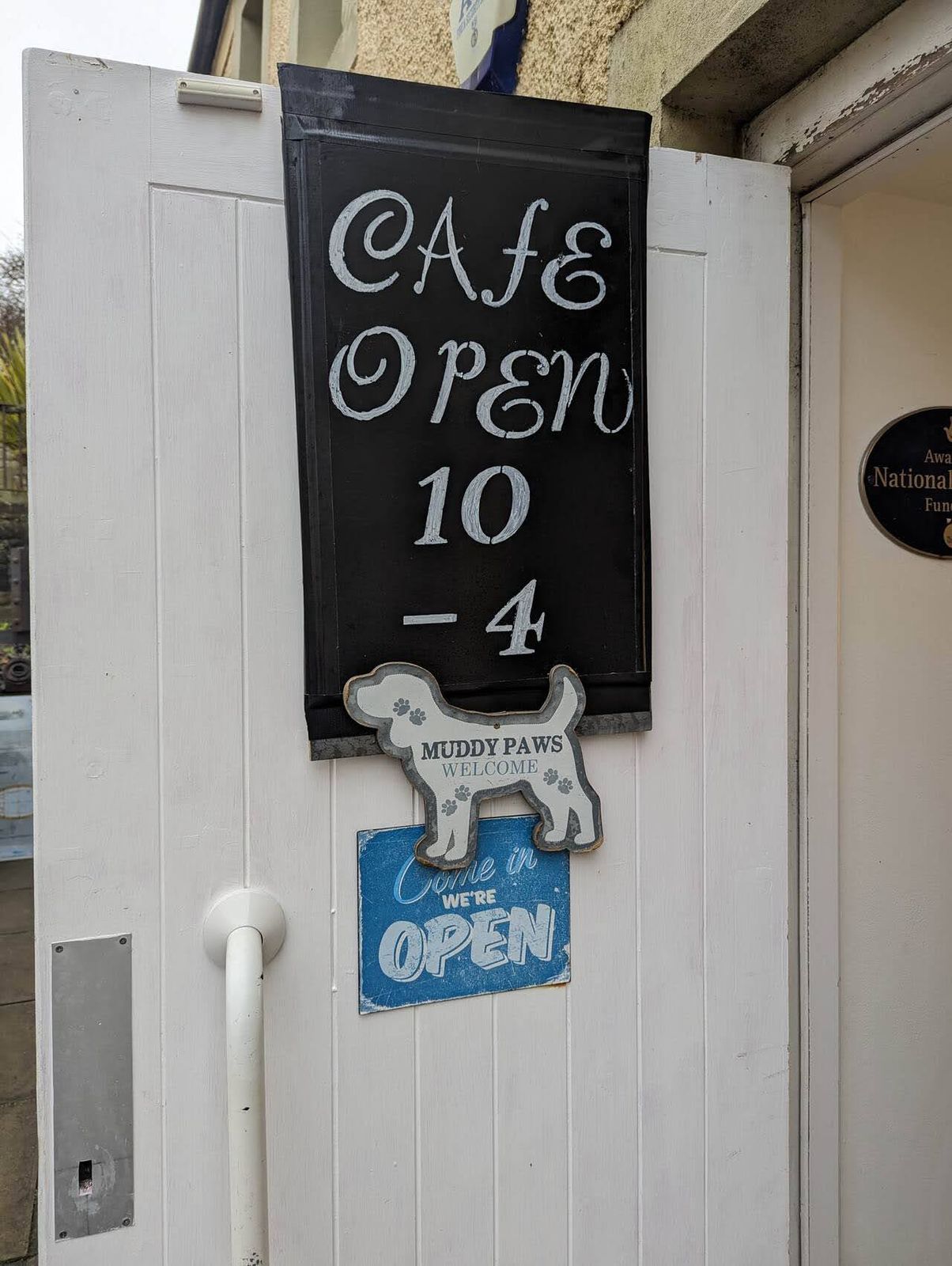 A dog-friendly cafe at East Wemyss, open 10 to 4.