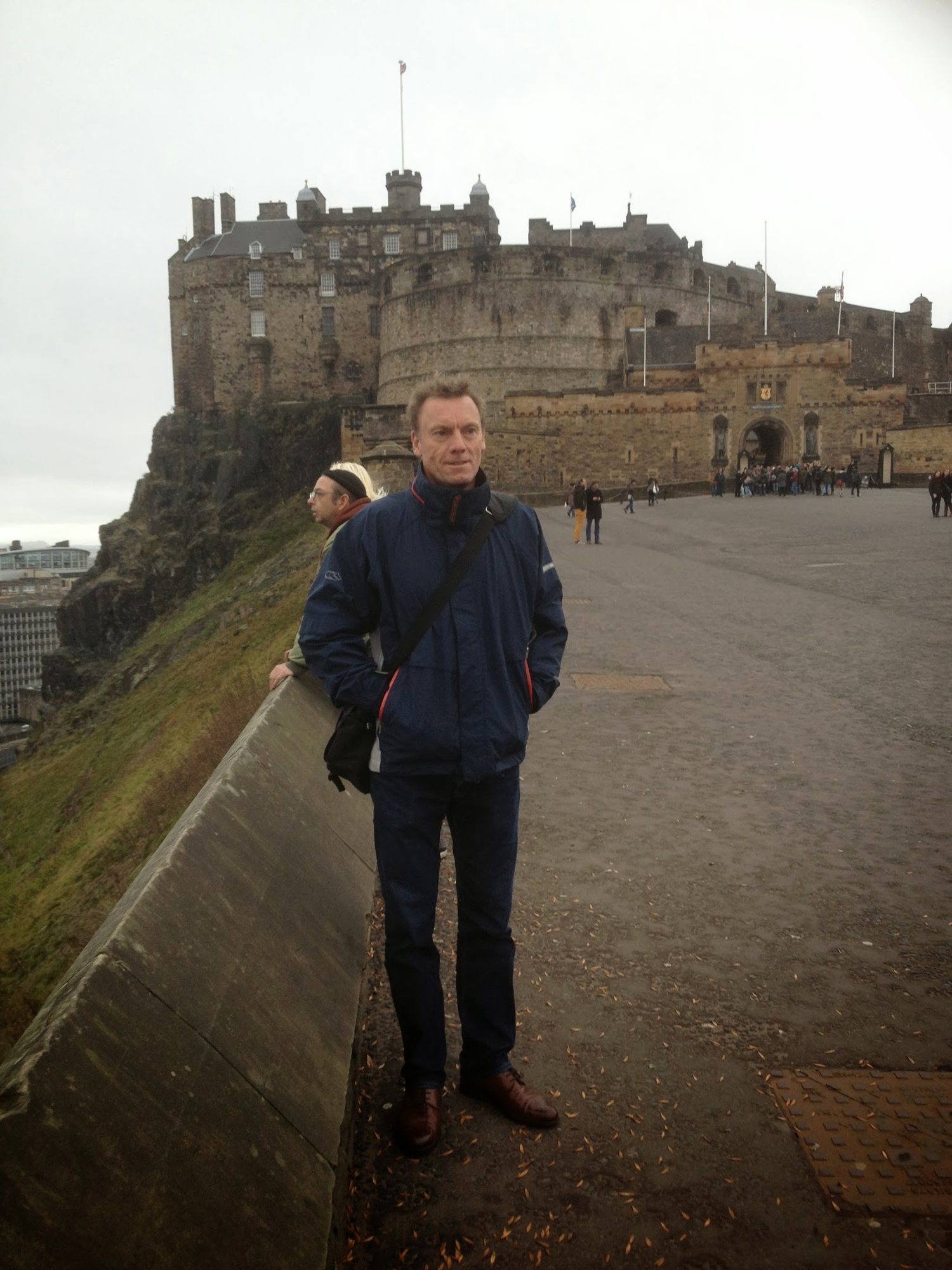 Edinburgh Castle on its rock above the esplanade