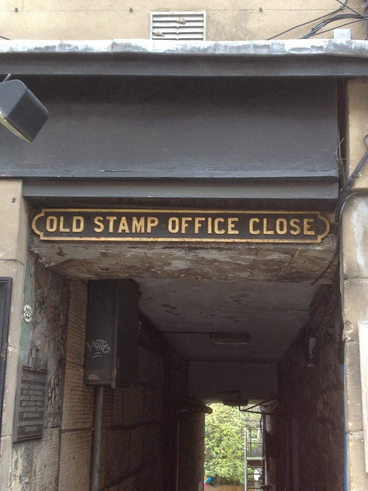 An old close off the Royal Mile in Edinburgh's Old Town.