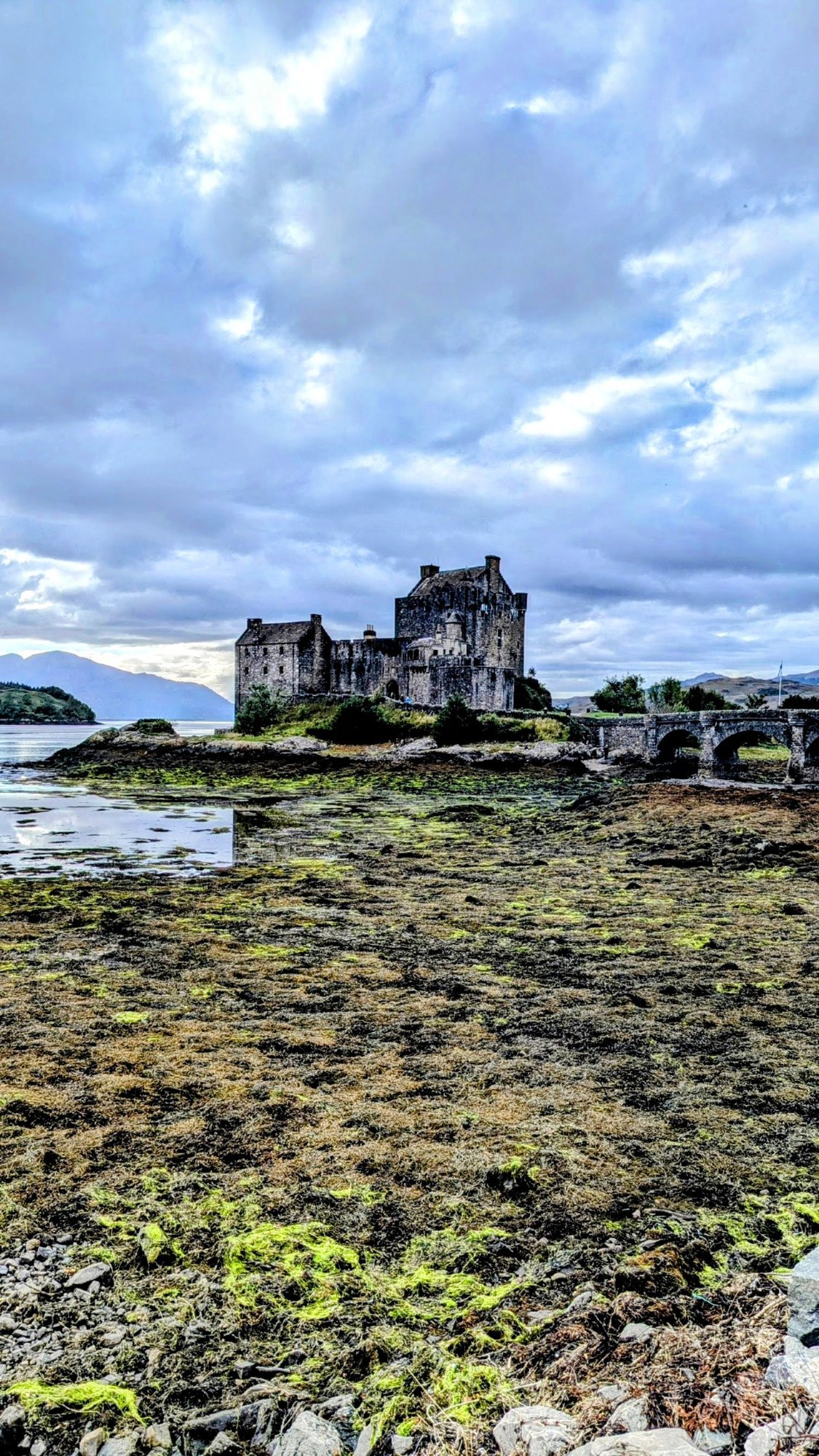 Eilean Donan Castle where three sea lochs meet, in the Highlands