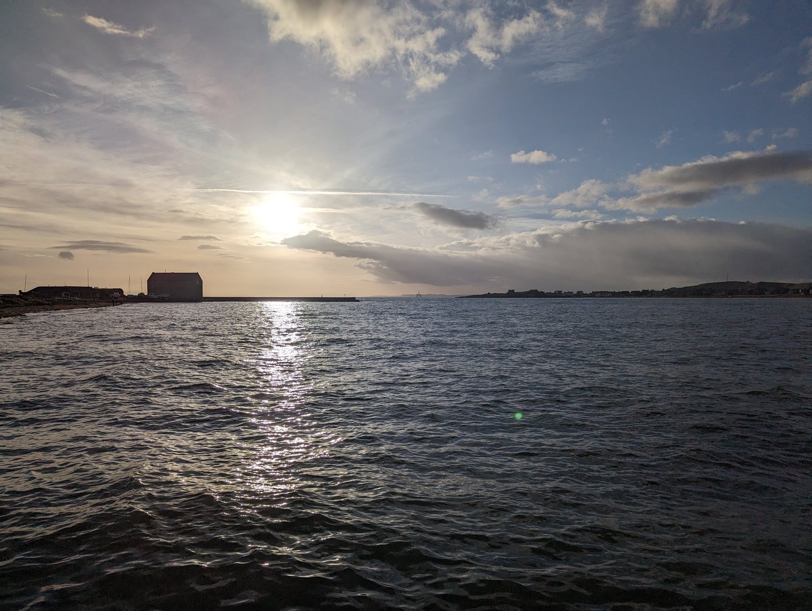Sunset over the Firth of Forth from Elie.