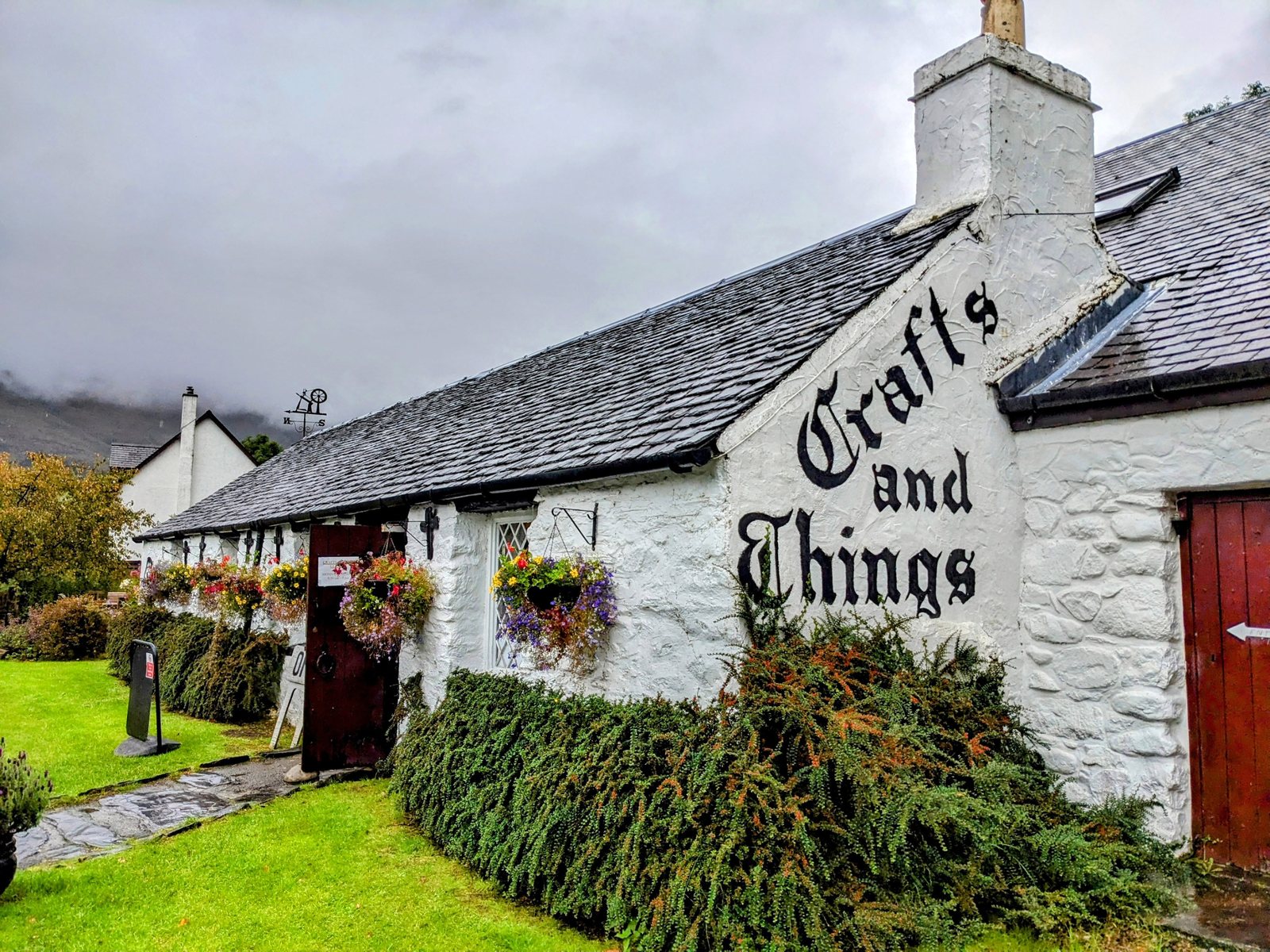 The Crafts and Things shop and café in Glencoe village.
