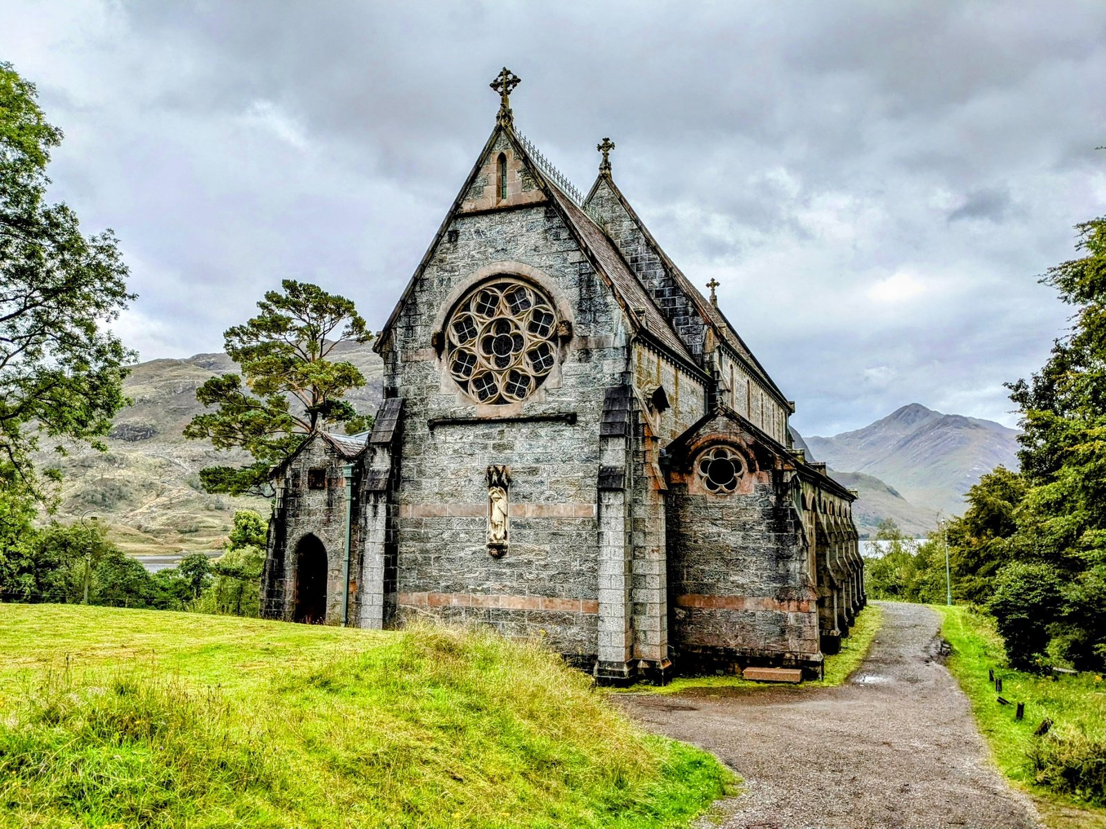 The Catholic church of St Mary and St Finnan at Glenfinnan.