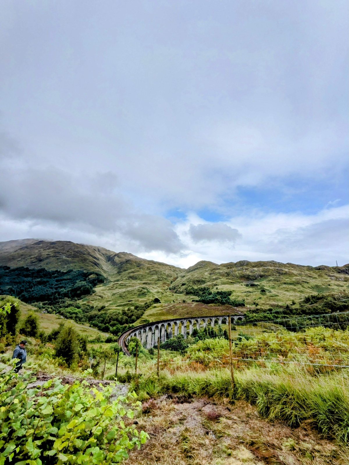 The glen and hills around Loch Shiel at Glenfinnan.