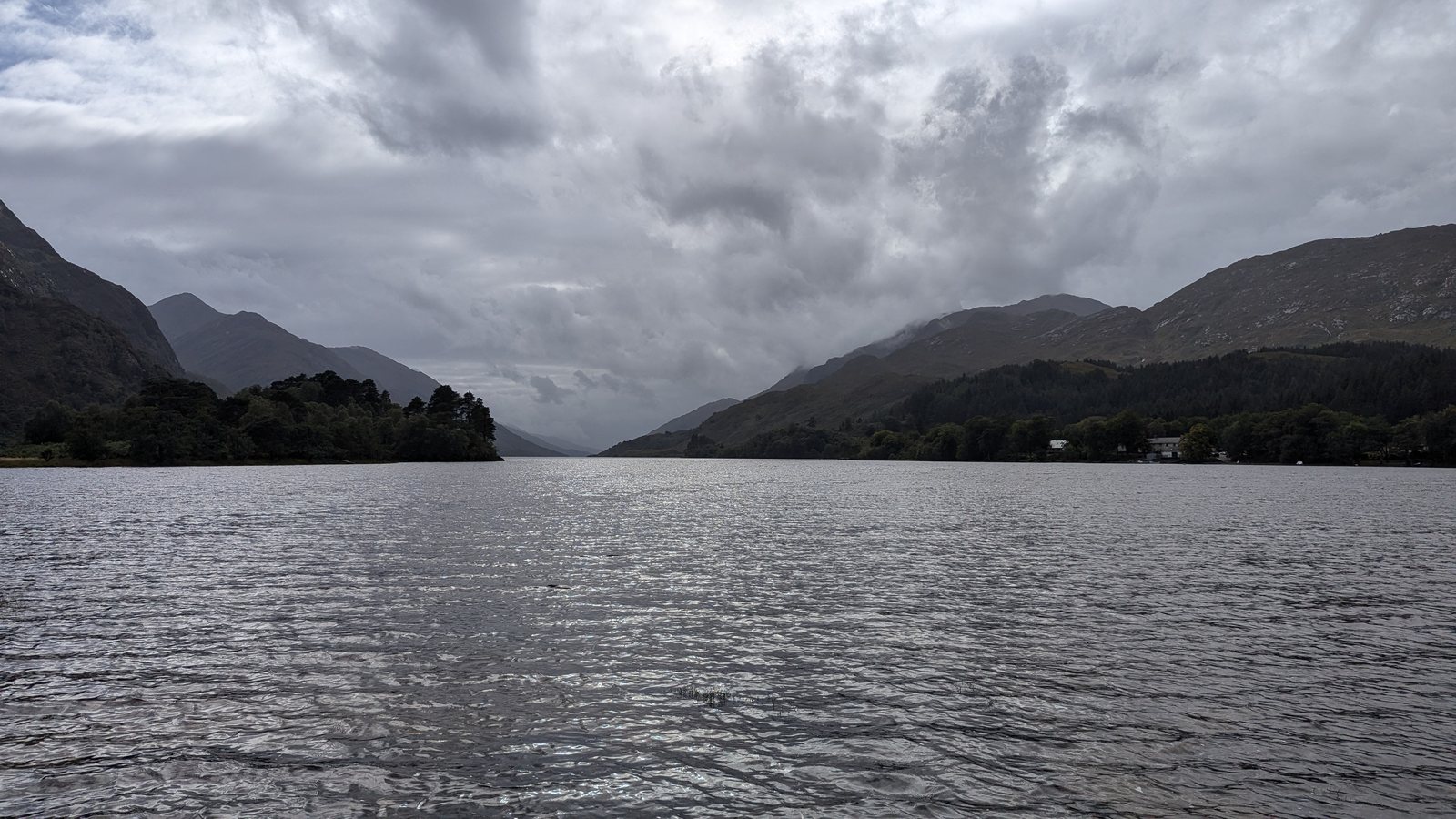 Loch Shiel stretching away from Glenfinnan.