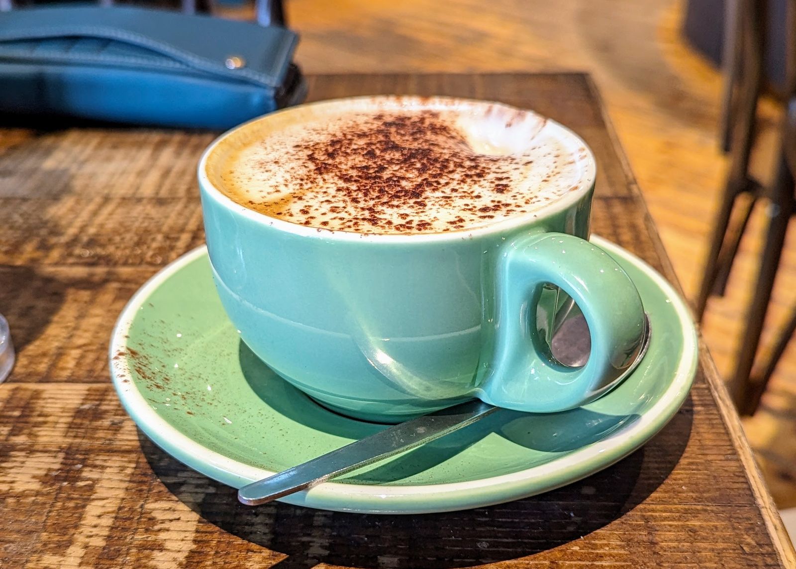 A chocolate-dusted cappuccino at Brambles, Inveraray