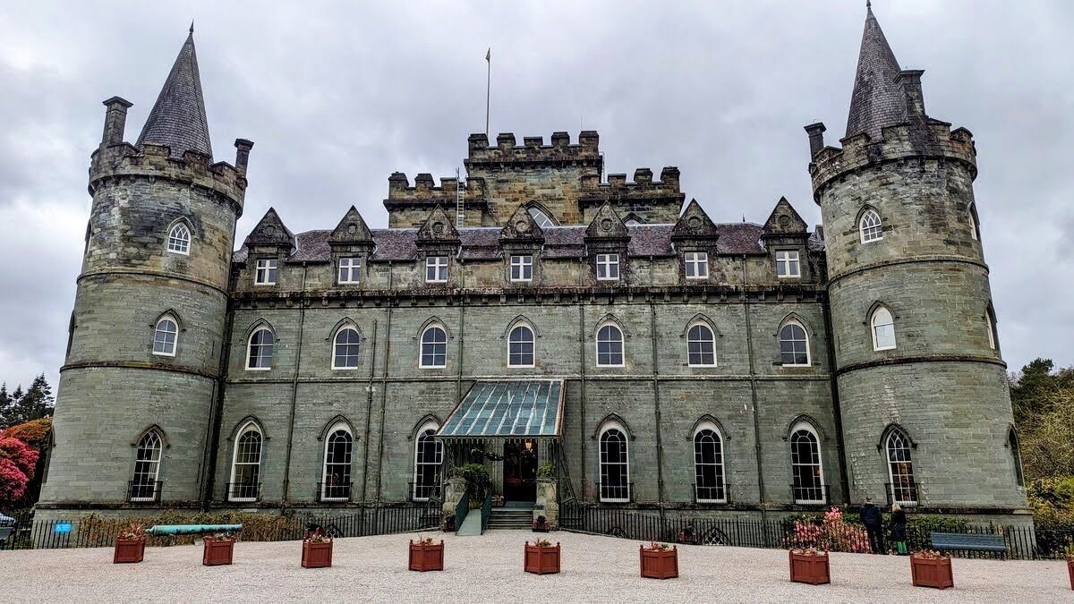 Inveraray Castle, the fairytale seat of the Dukes of Argyll and chiefs of Clan Campbell, on Loch Fyne.