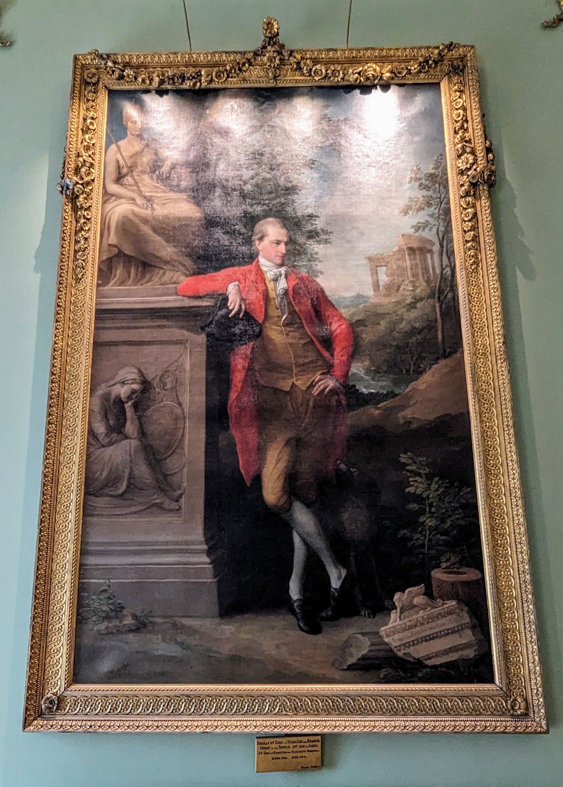A full-length portrait of a Duke of Argyll in Highland dress, Inveraray Castle