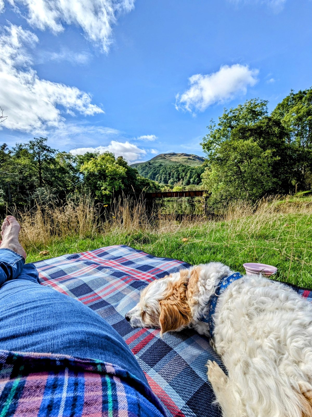Lillie with Loch Tay behind.