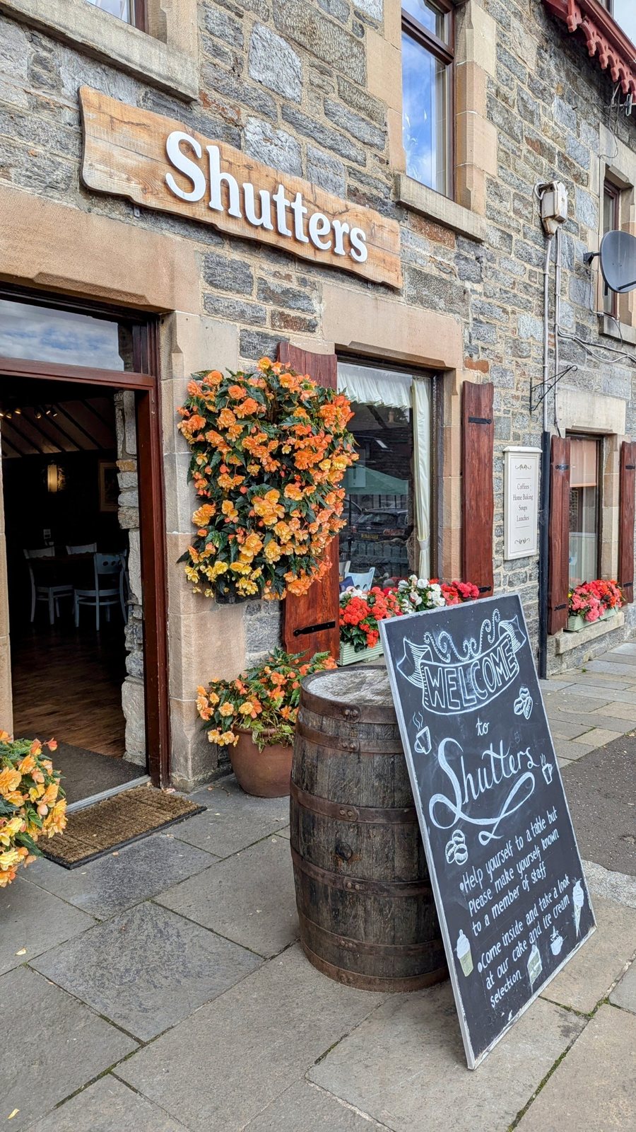 The Shutter Coffee Shop in the village.