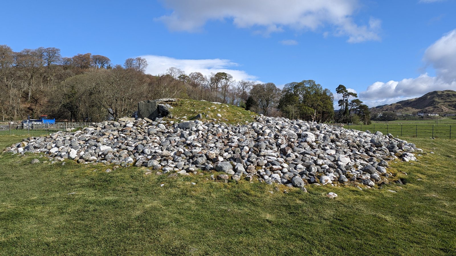 A stone burial cist in Kilmartin Glen.