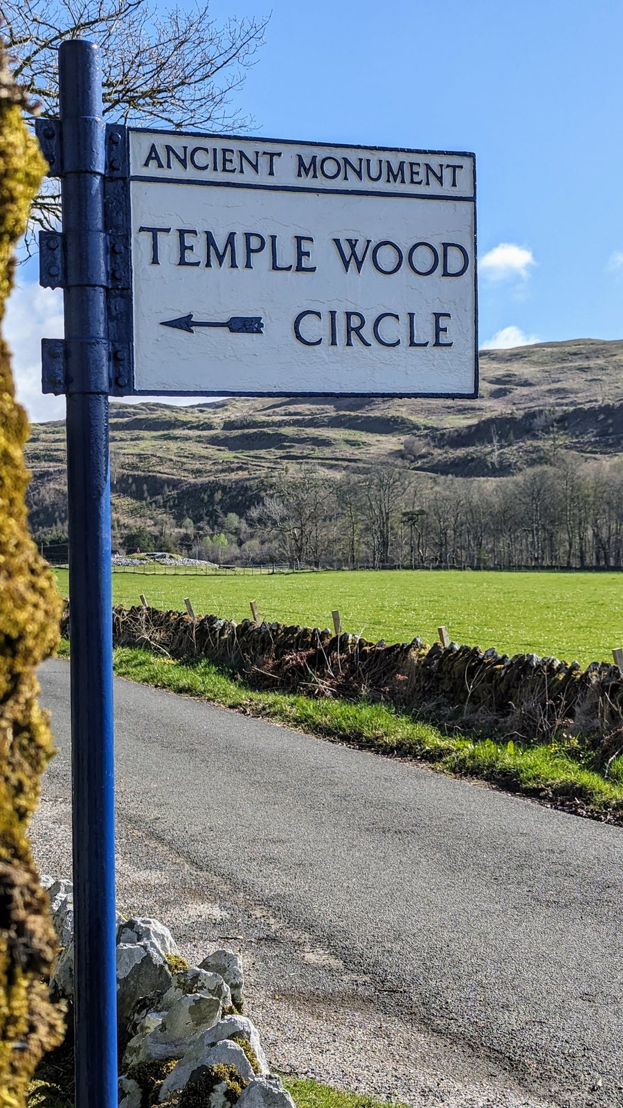 At the cairns in Kilmartin Glen.