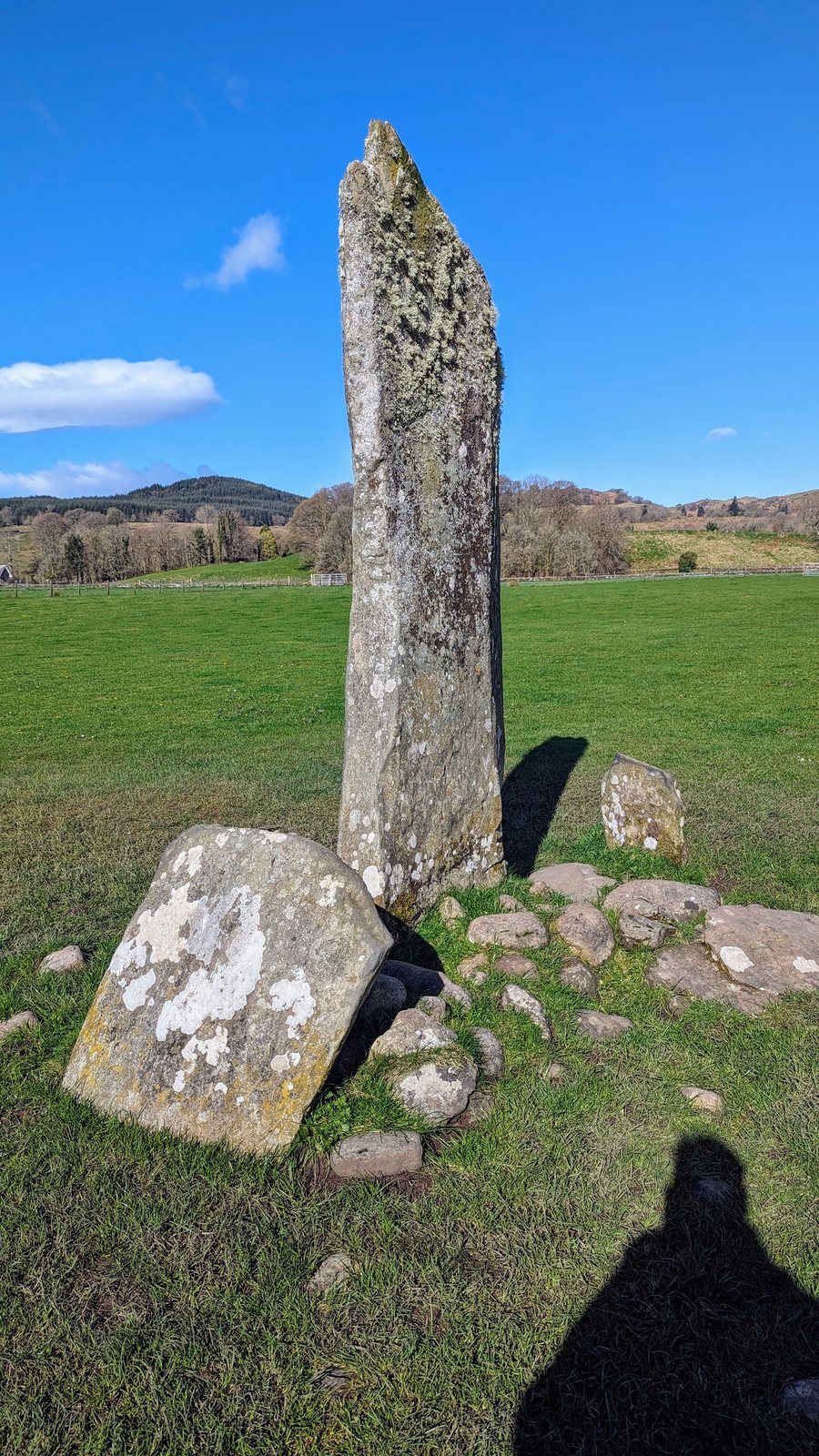 The group of standing stones at Nether Largie, Kilmartin Glen.