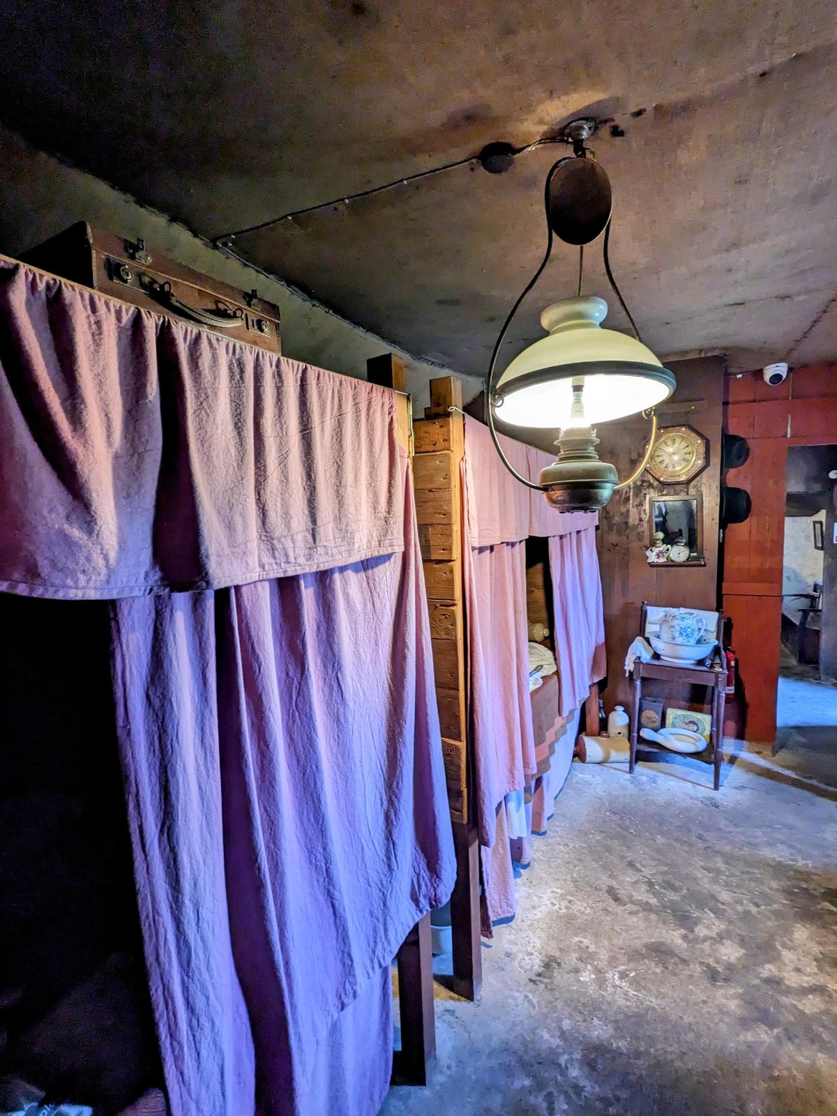 Inside a thatched cottage at the Skye Museum of Island Life.