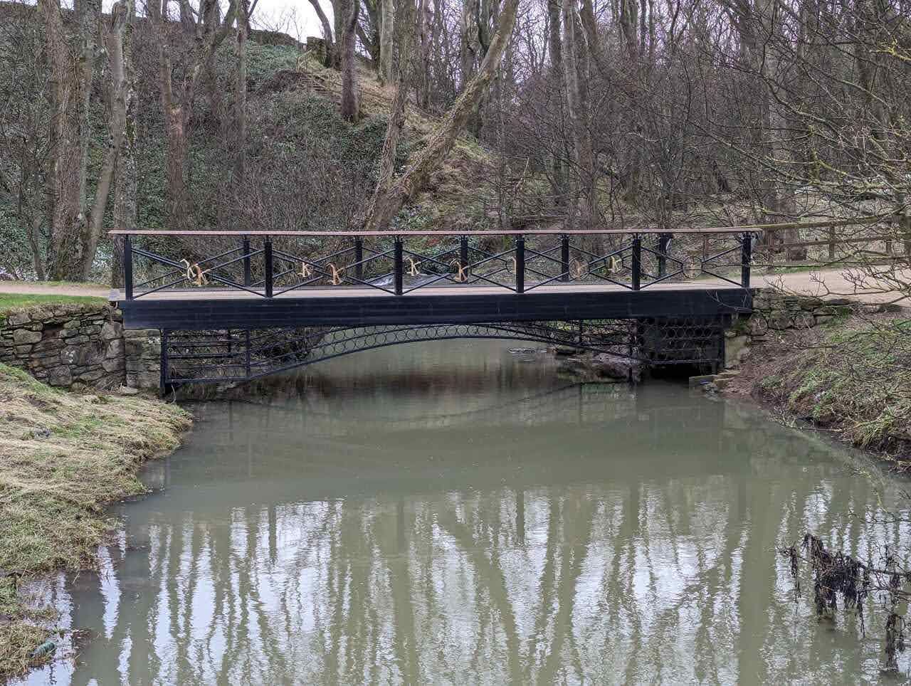 A little footbridge over the burn on the Cambo Estate near Kingsbarns.