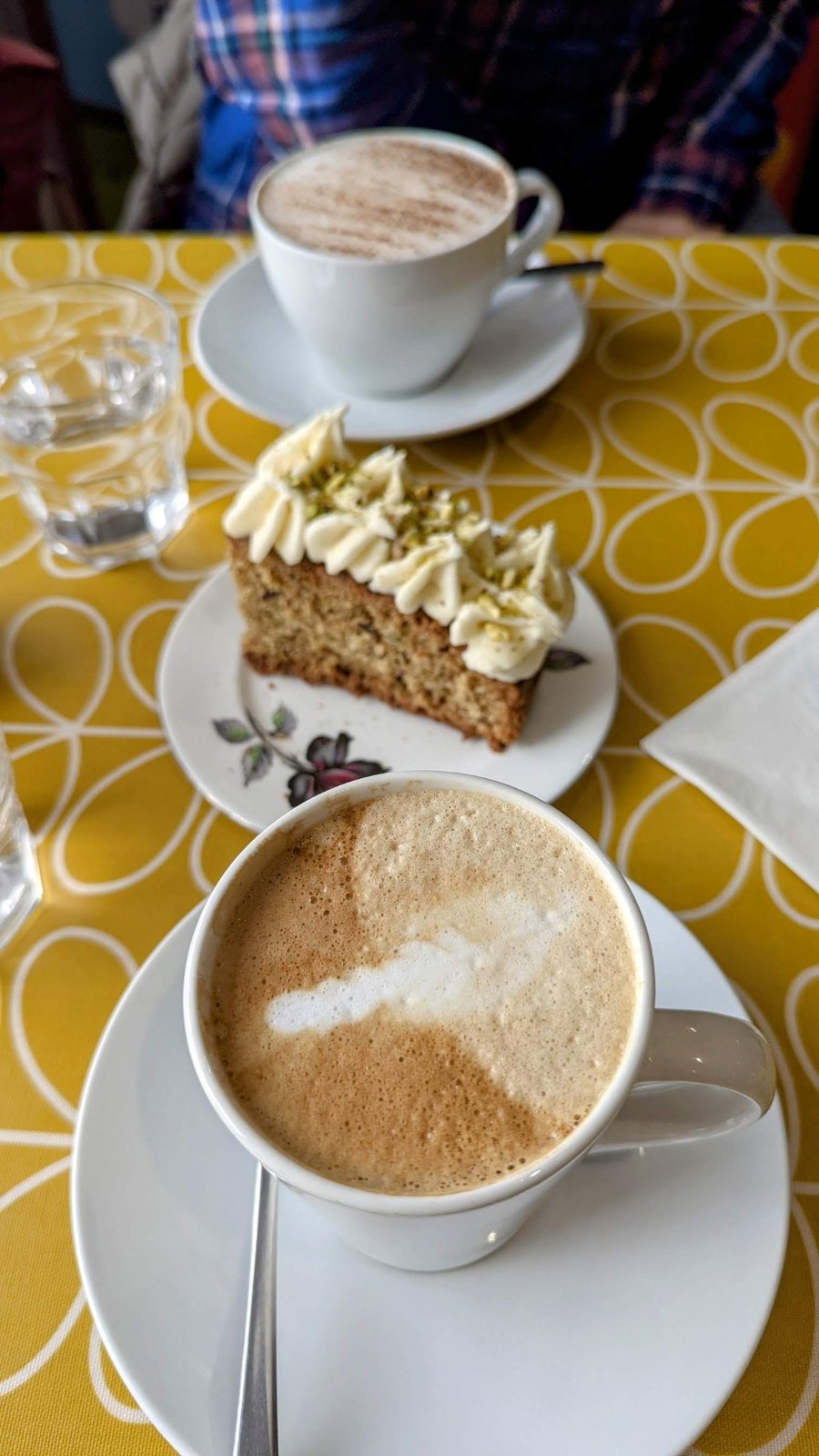 Coffee and cake at the Waterside Café, Lochcarron.