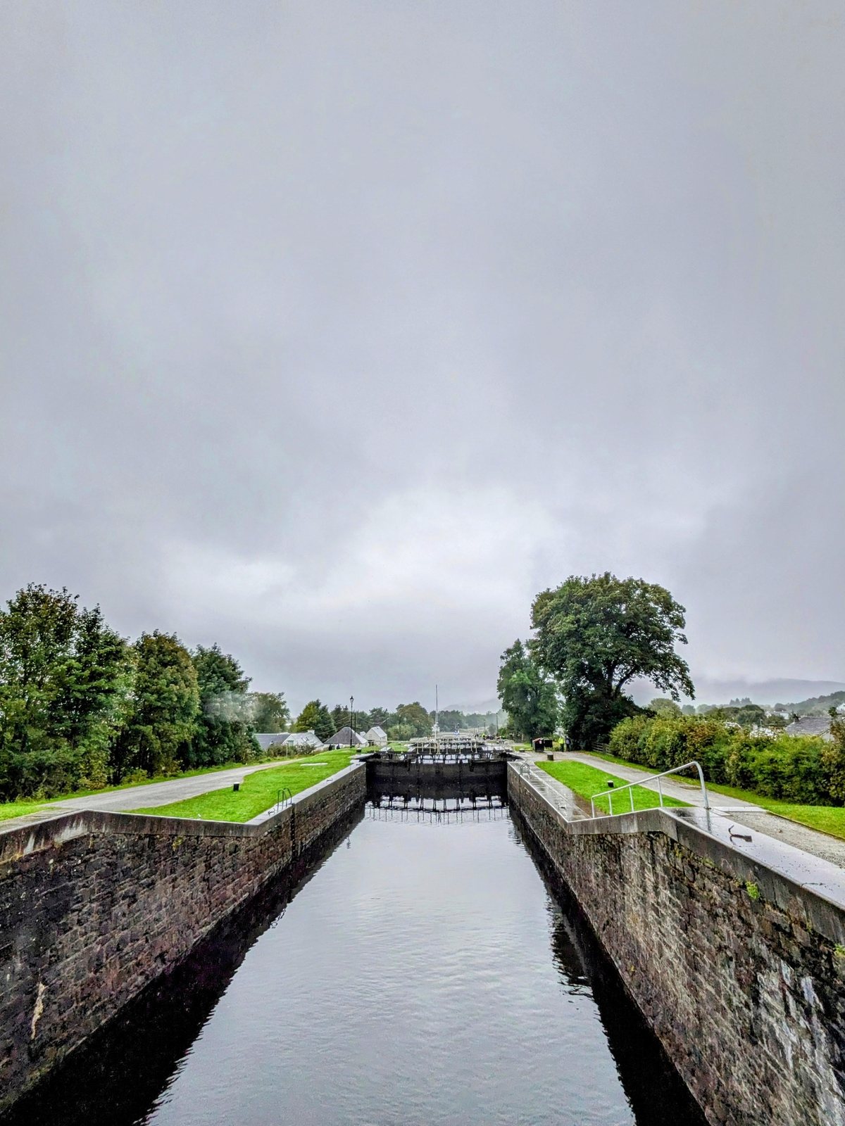 The full flight of locks at Neptune's Staircase, Banavie.