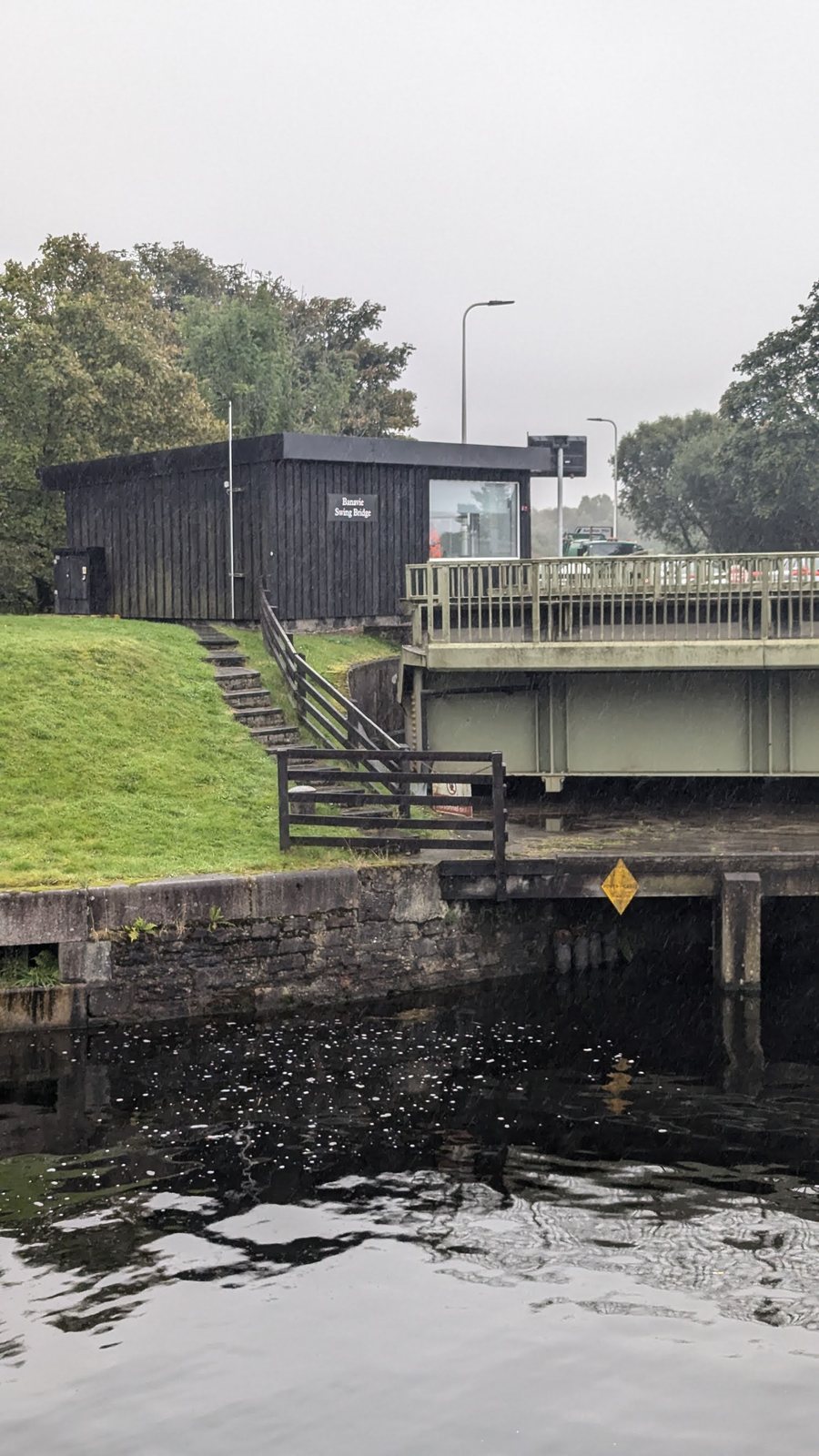 The swing bridge and lock at Neptune's Staircase, Banavie.