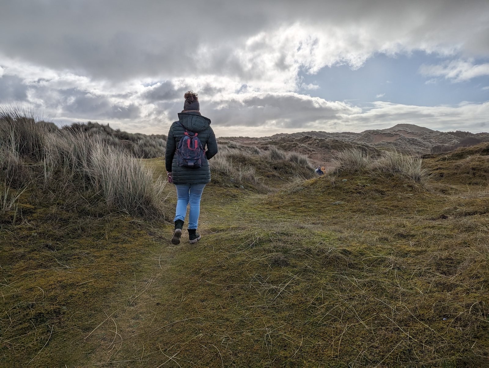 A sandy path winding through the dunes at Forvie.