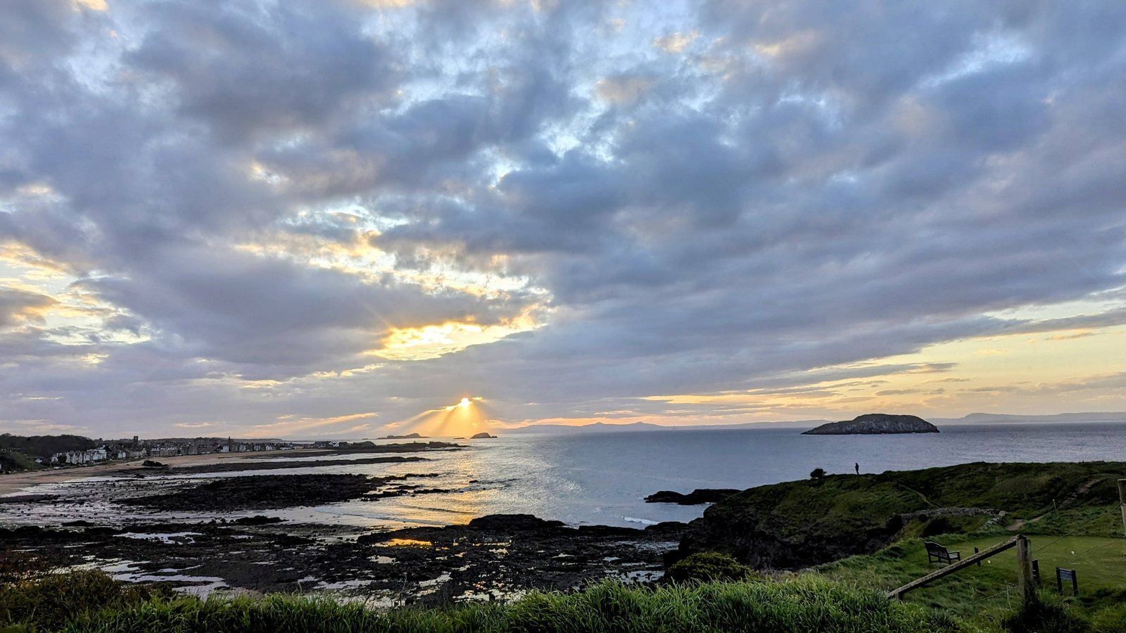 The last of the light over the water, North Berwick.