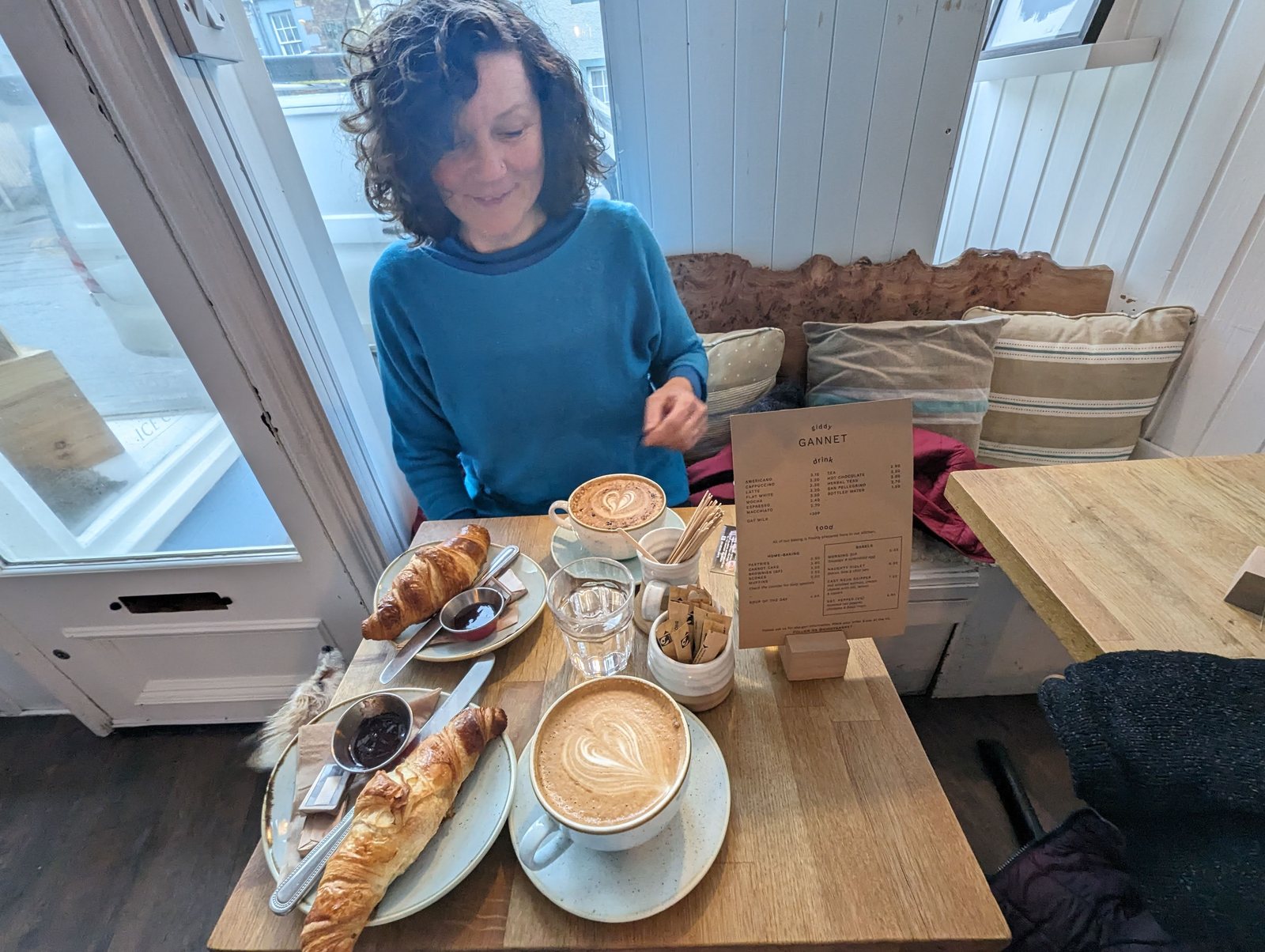 Coffee and pastries with a sea view at St Monans.