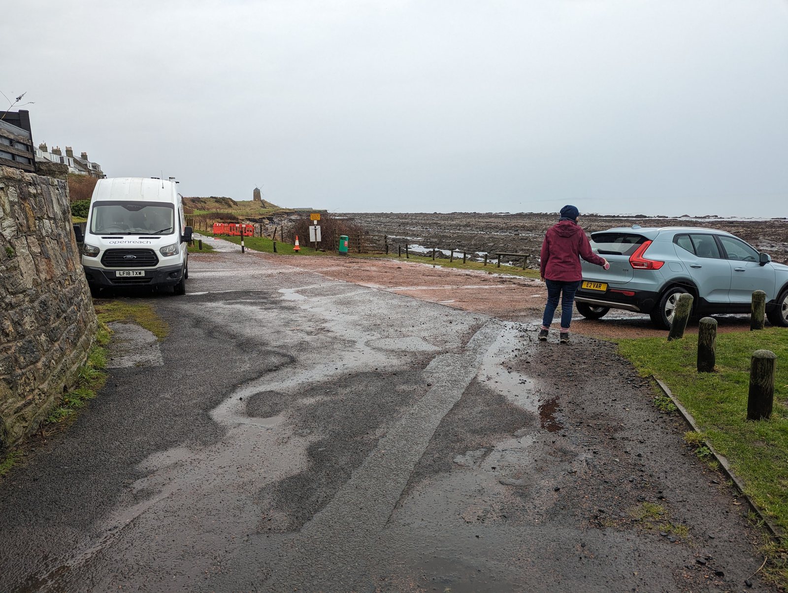 Parking by the shore at St Monans.