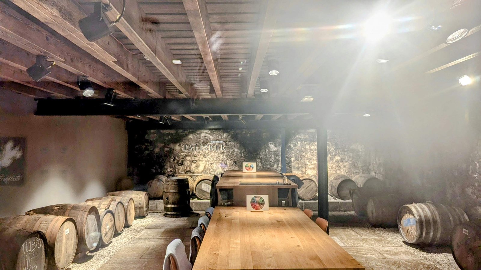 Inside Talisker Distillery, Skye.