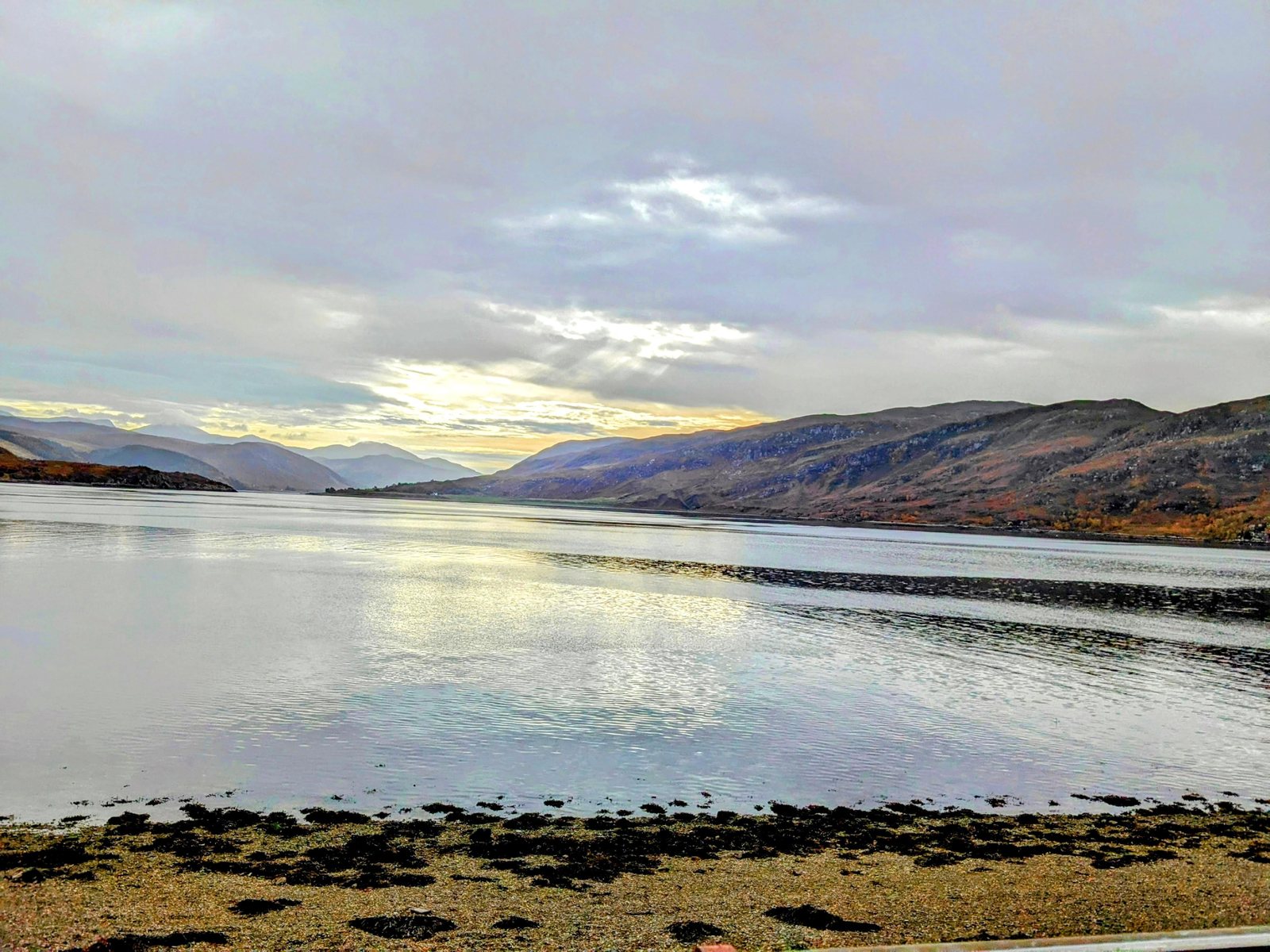Sunset over Loch Broom at Ullapool.