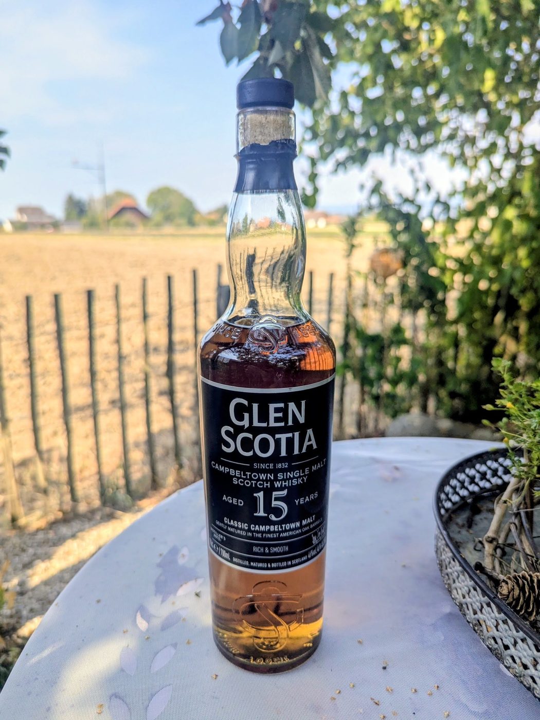 Our own bottle of Glen Scotia Aged 15 Years single malt from Campbeltown.