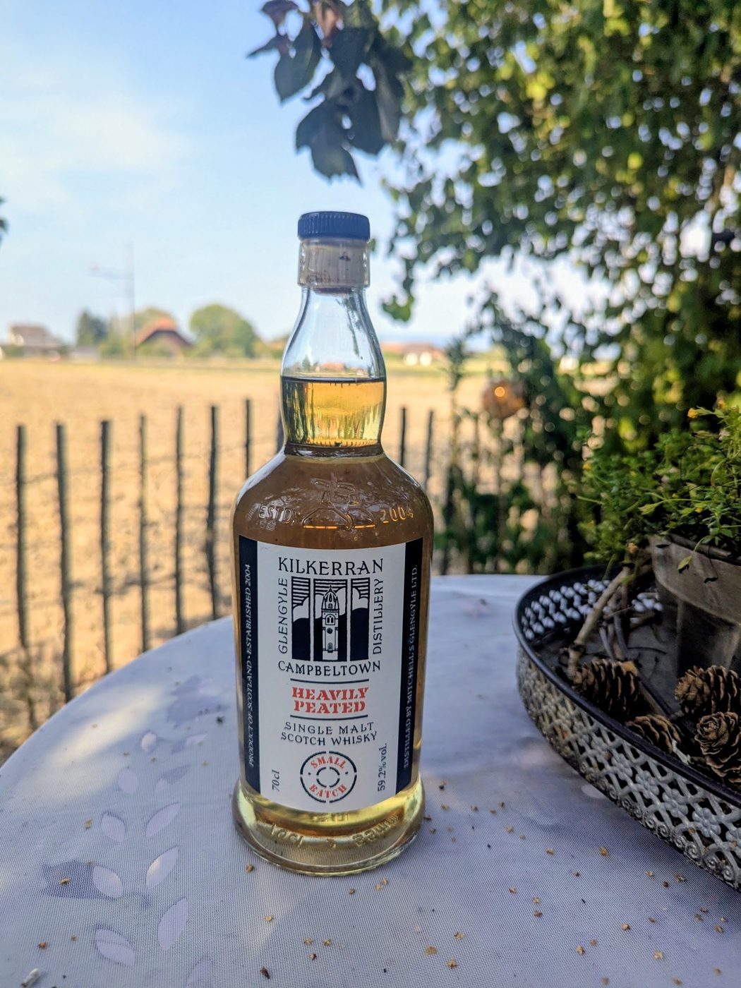 Our own bottle of Kilkerran Heavily Peated from Glengyle Distillery, Campbeltown.